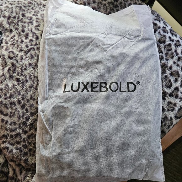 Luxebold | Multi-Pockets Black Canvas Work School Tote Bag - NWT - Picture 15 of 16